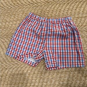 The Beaufort Bonnet Company Red and Blue Checkered Kids Shorts